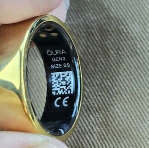 Oura Ring Gen3 Heritage - Gold - Size 9 - Smart Ring